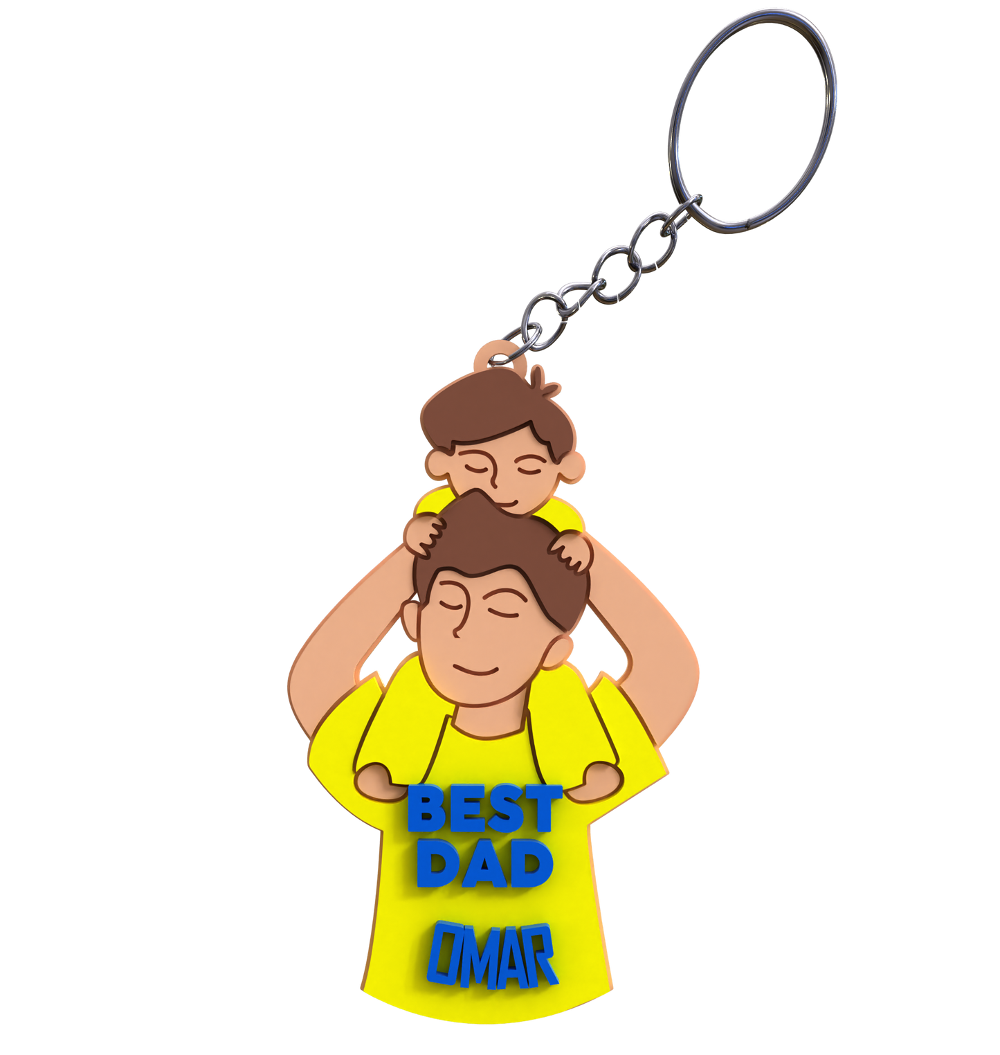 Dad & Son Keychain
