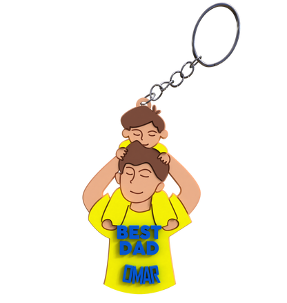 Dad & Son Keychain