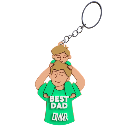 Dad & Son Keychain