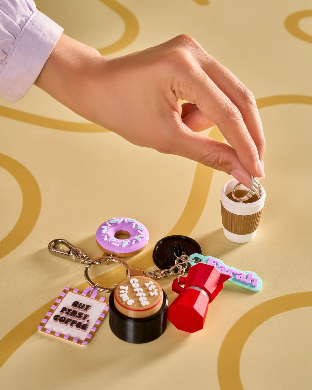 Coffee Lovers Bag Charm Suite