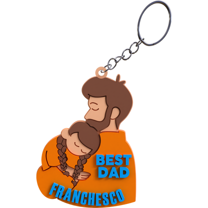 Dad & Daughter Keychain