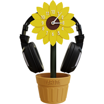 BloomTime Headphone & Clock Stand