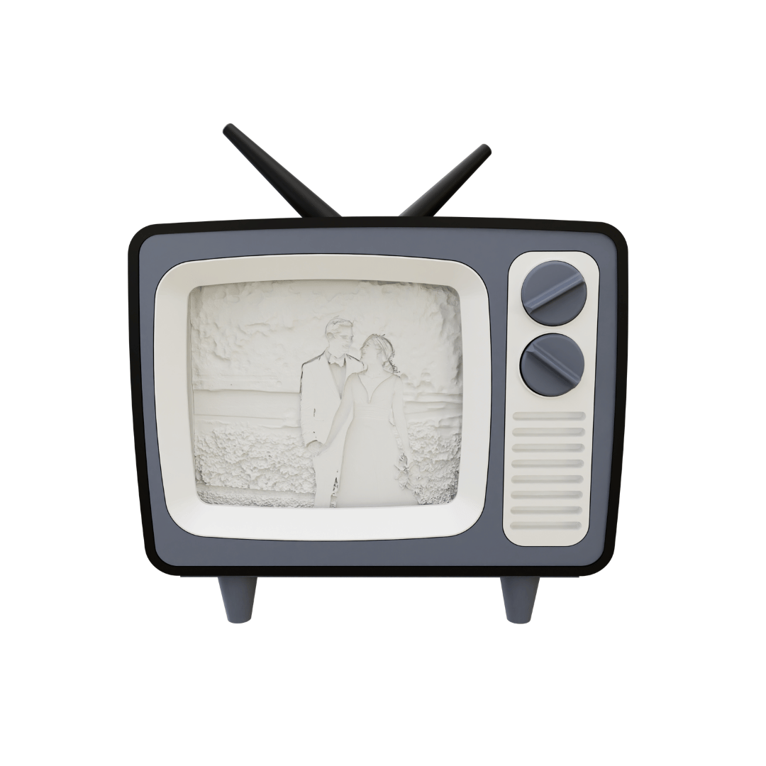 Vintage TV Lightbox Frame