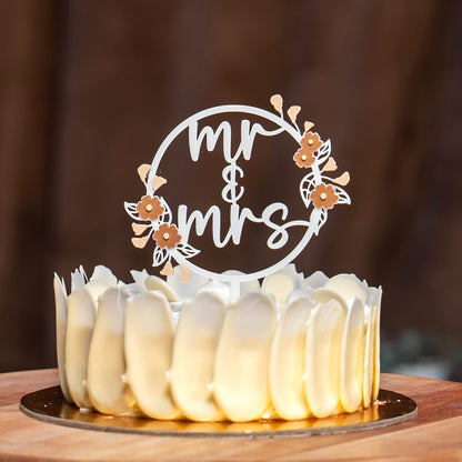 Floral Elegance Cake Topper