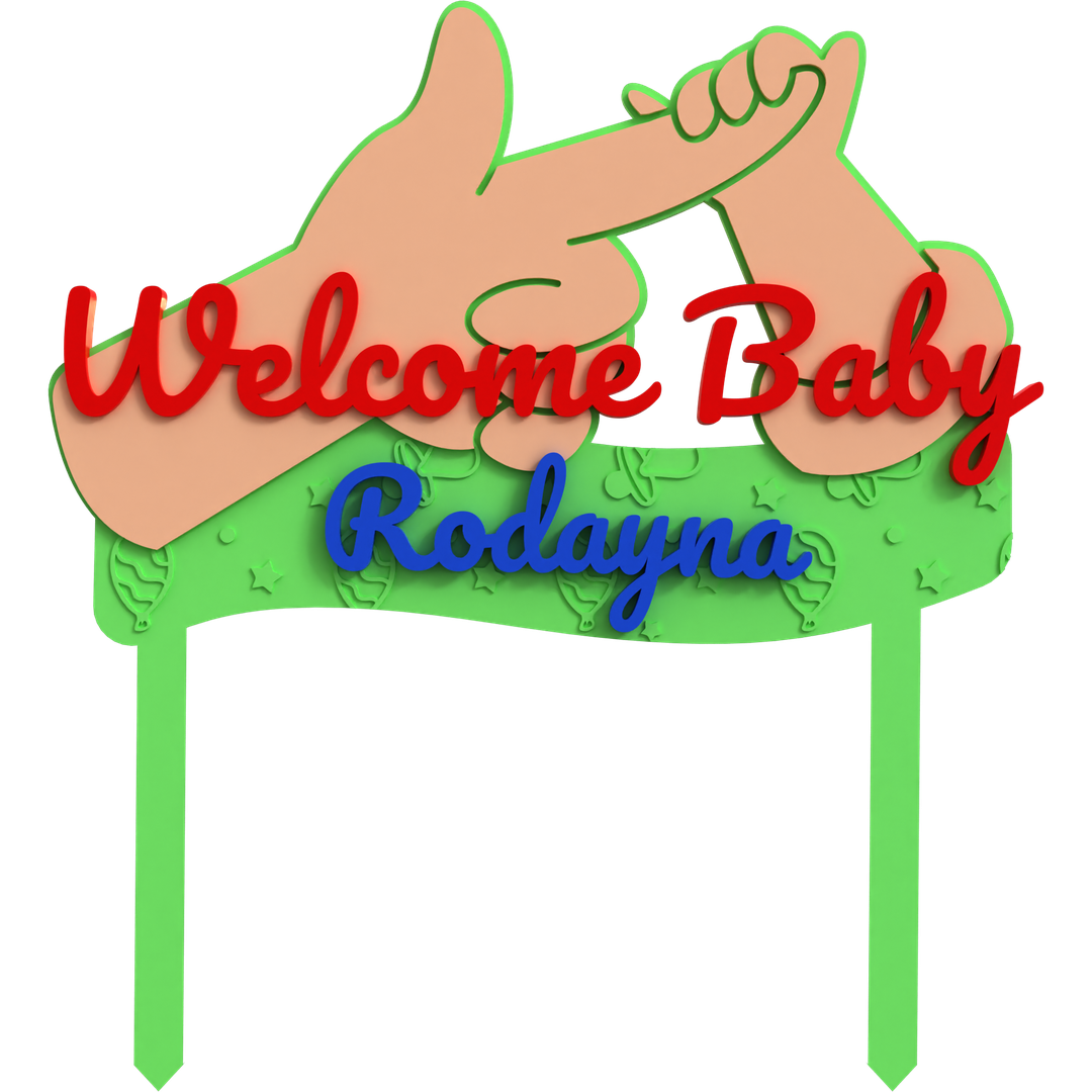 Welcome Baby Topper