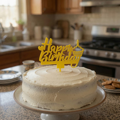 Happy Birthday Cake Topper