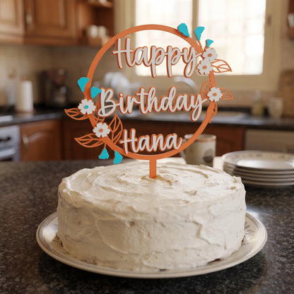 Floral Cake Topper