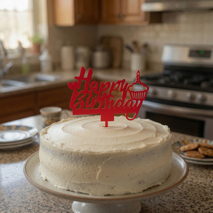 Happy Birthday Cake Topper