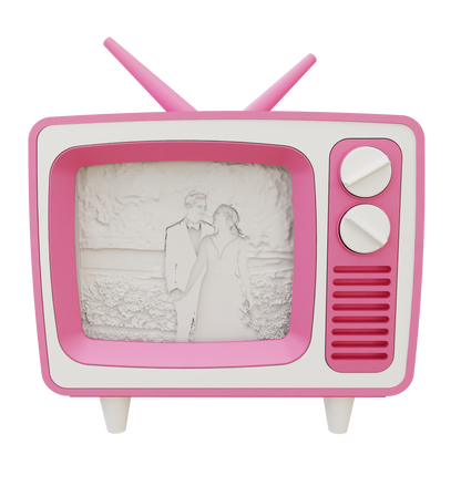 Vintage TV Lightbox Frame