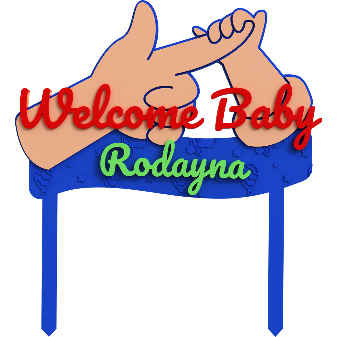 Welcome Baby Topper