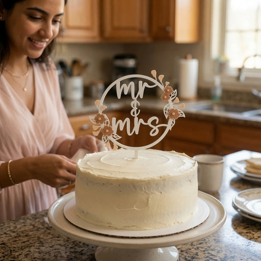 Floral Elegance Cake Topper lifestyle photo