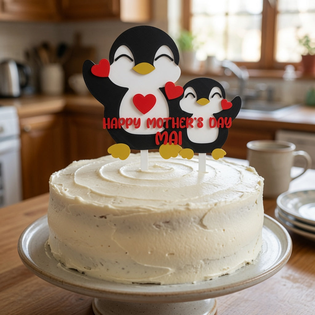 Penguin Heart Topper Default