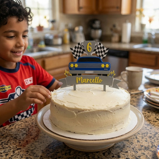 Car Race Cake Topper lifestyle photo