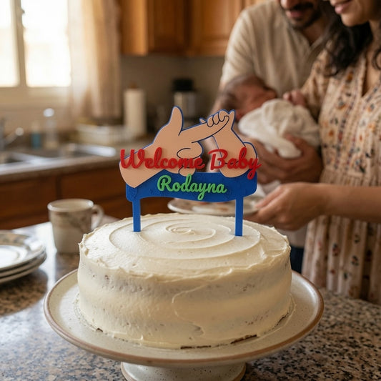 Welcome Baby Topper lifestyle photo