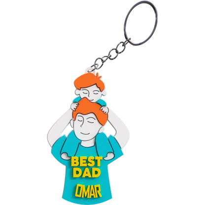 Dad & Son Keychain